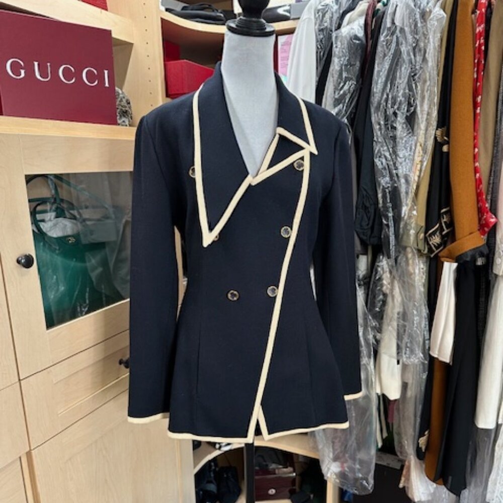 Karl Lagerfeld Navy Blue Blazer Size 38